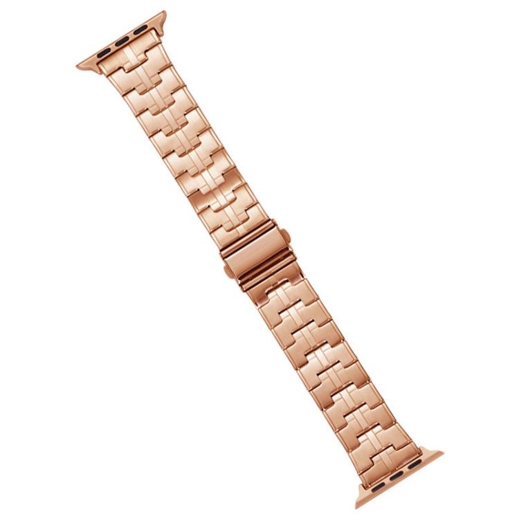 Lisslune | For Apple Watch Ultra 49mm Stainless Steel Band (Rose Gold)