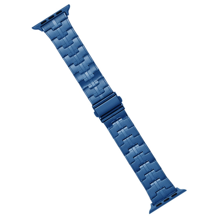 Lisslune | For Apple Watch Series 2 38mm Stainless Steel Watch Band (Blue)