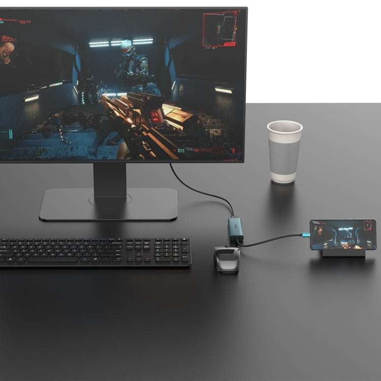 Lisslune | Onten UC123 5 in 1 USB-C / Type-C to HDMI + USB3.0 HUB Docking Station with 5V input