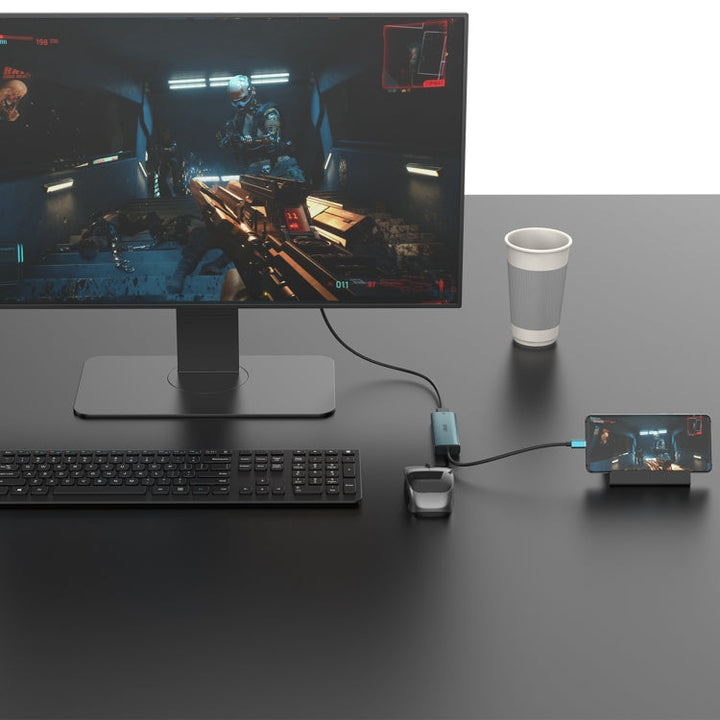 Lisslune | Onten UC123 5 in 1 USB-C / Type-C to HDMI + USB3.0 HUB Docking Station with 5V input