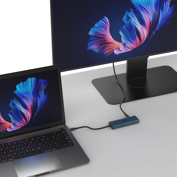Lisslune | Onten UC125 5 in 1 USB-C / Type-C to HDMI+USB3.0+PD3.0 Multifunction HUB with 100Mbps Network Adapter
