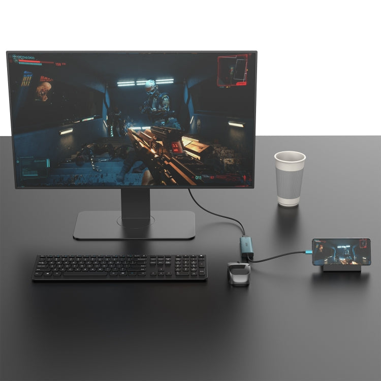 Lisslune | Onten UC126 5 in 1 USB-C / Type-C to Dual HDMI + USB2.0 + PD3.0 Multi-Function HUB Docking Station