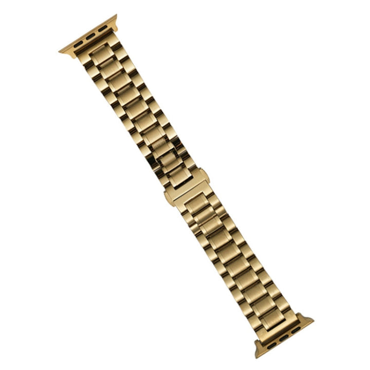Lisslune | For Apple Watch SE 40mm Five-Bead Stainless Steel Band (Gold)