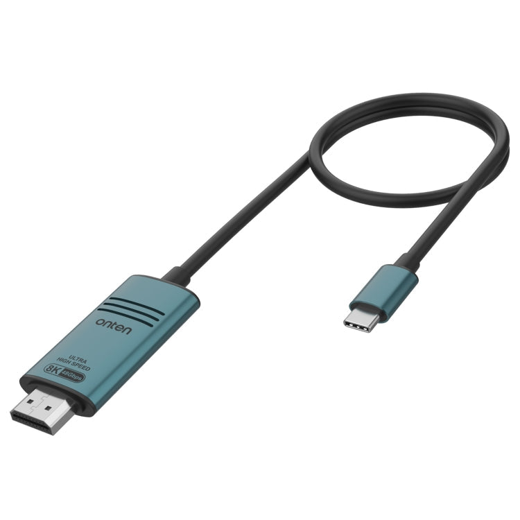 Lisslune | Onten UC982 8K 60Hz USB-C / Type-C to HDMI Video HD Converter Cable (Pine Green)