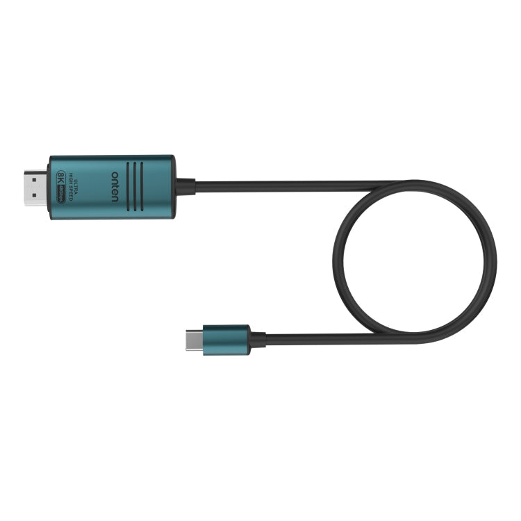 Lisslune | Onten UC982 8K 60Hz USB-C / Type-C to HDMI Video HD Converter Cable (Pine Green)