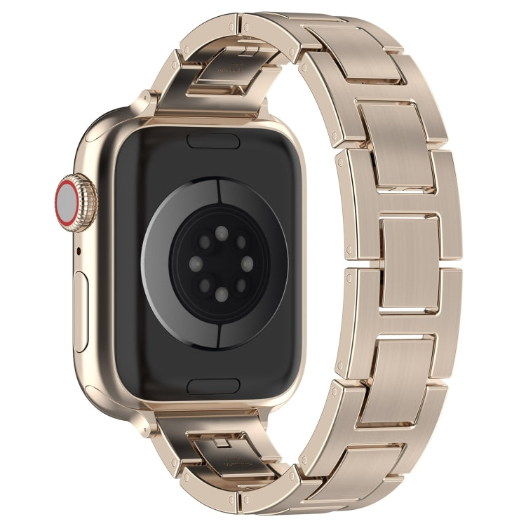 Lisslune | For Apple Watch SE 2022 40mm H Slim Stainless Steel Watch Band (Starlight)