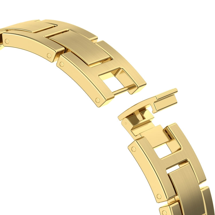 Lisslune | For Apple Watch Series 3 38mm H Slim Stainless Steel Band (Rose Gold)