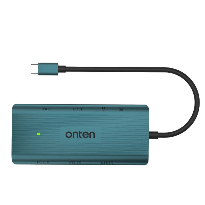 Lisslune | Onten UC961 9 in 1 USB-C / Type-C Multi-Function HUB Docking Station (Green)