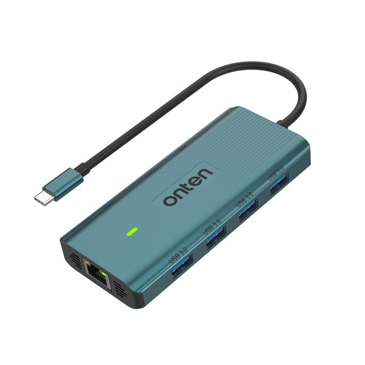 Lisslune | Onten UC962 10 in 1 USB-C / Type-C Multifunction HUB Docking Station (Green)