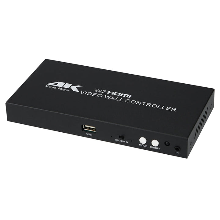 Lisslune | XP03 4K 2x2 HDMI Video Wall Controller Multi-screen Splicing Processor, Style: Playback Version (UK Plug)