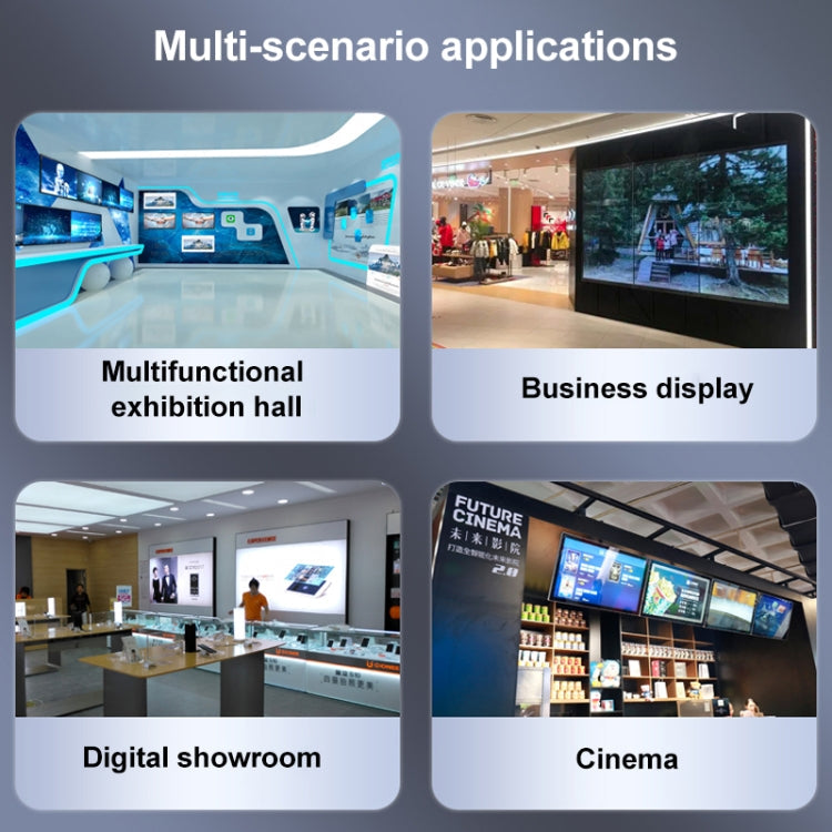 Lisslune | XP03 4K 2x2 HDMI Video Wall Controller Multi-screen Splicing Processor, Style: Playback Version (UK Plug)