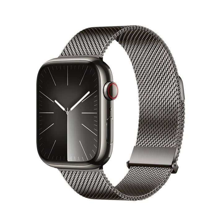 Lisslune | For Apple Watch SE 2022 40mm DUX DUCIS Milanese Pro Series Stainless Steel Band (Graphite)