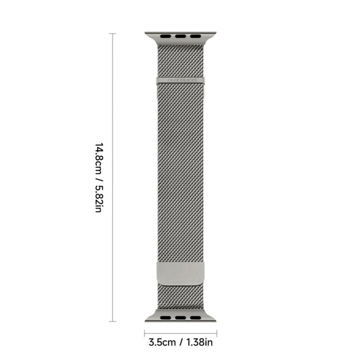 Lisslune | For Apple Watch SE 2022 40mm DUX DUCIS Milanese Pro Series Stainless Steel Band (Graphite)