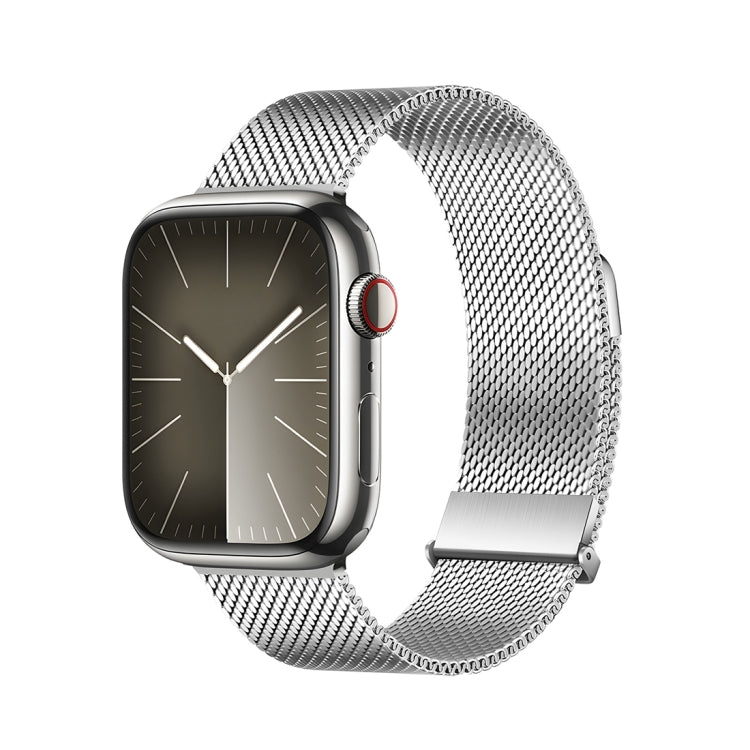 Lisslune | For Apple Watch SE 2022 40mm DUX DUCIS Milanese Pro Series Stainless Steel Strap (Silver)