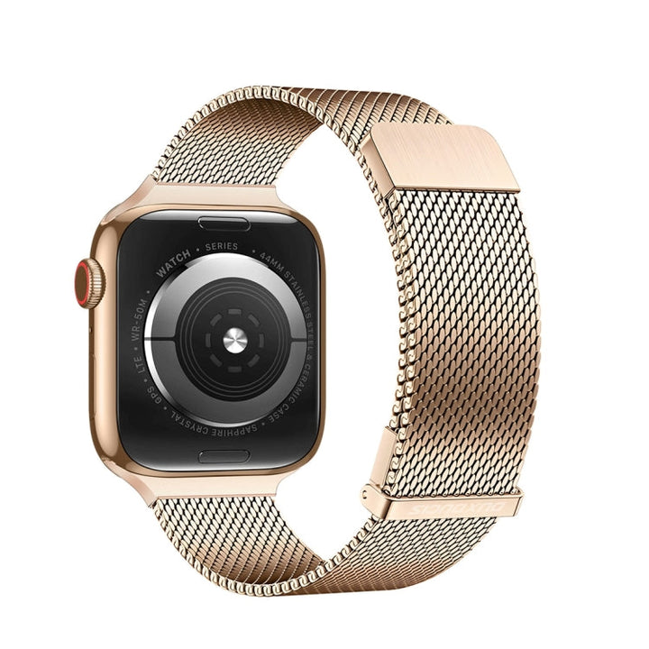 Lisslune | For Apple Watch Series 2 42mm DUX DUCIS Milanese Pro Series Stainless Steel Band (Gold)
