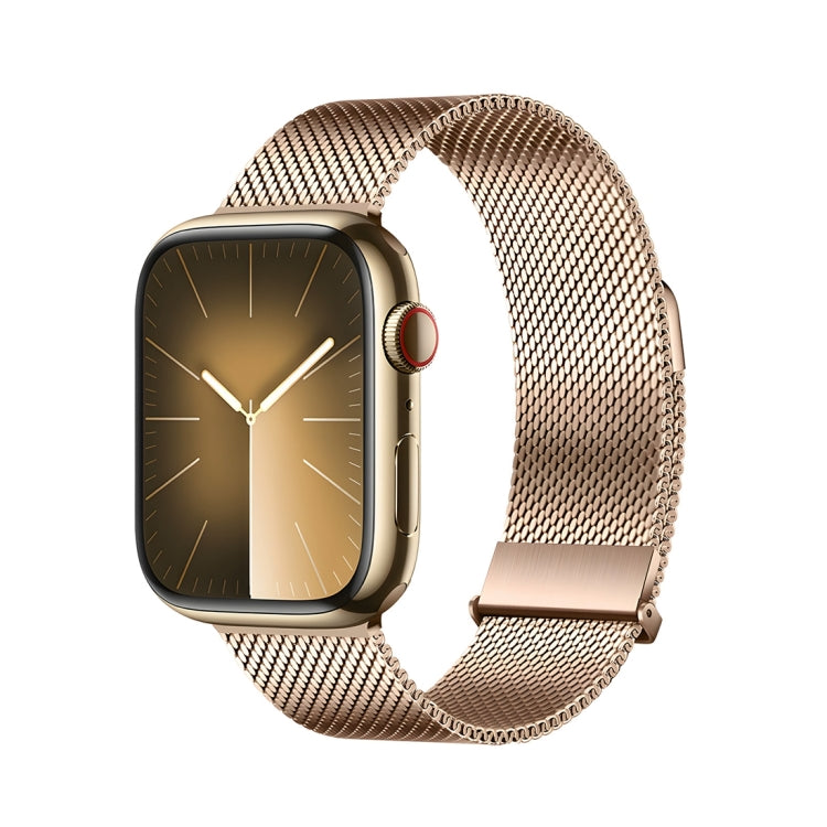 Lisslune | For Apple Watch Series 2 38mm DUX DUCIS Milanese Pro Series Stainless Steel Band (Gold)