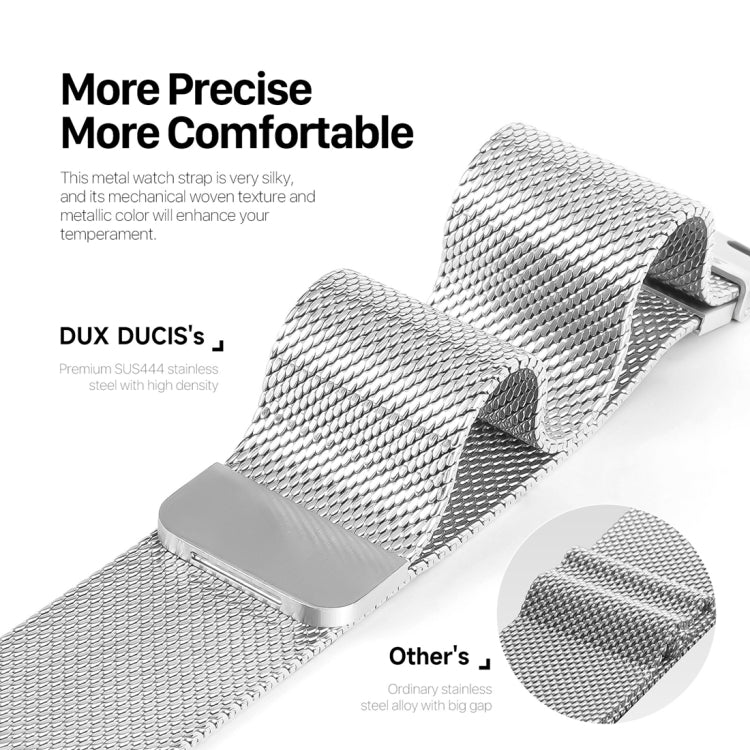 Lisslune | For Apple Watch Series 2 38mm DUX DUCIS Milanese Pro Series Stainless Steel Watch Band (Silver)