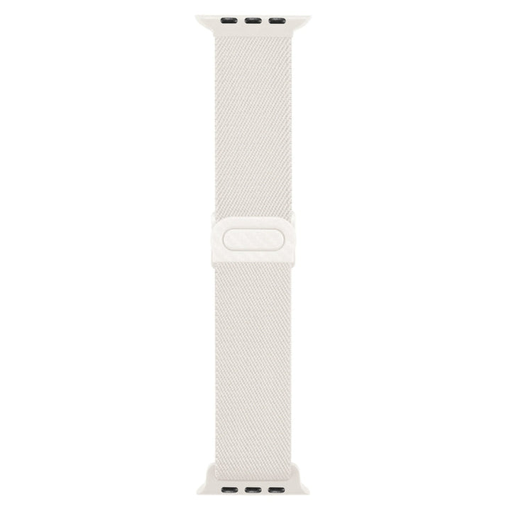 Lisslune | For Apple Watch Series 3 42mm Carbon Fiber Structure Snap Buckle Nylon Watch Strap (Starlight)