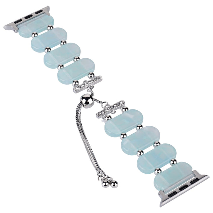 Lisslune | For Apple Watch Ultra 49mm Resin Detachable Chain Watch Strap (Ice Blue)