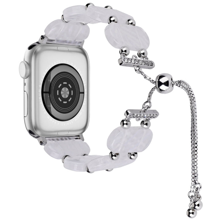 Lisslune | For Apple Watch Series 8 45mm Resin retractable chain watch band (fluorescent)
