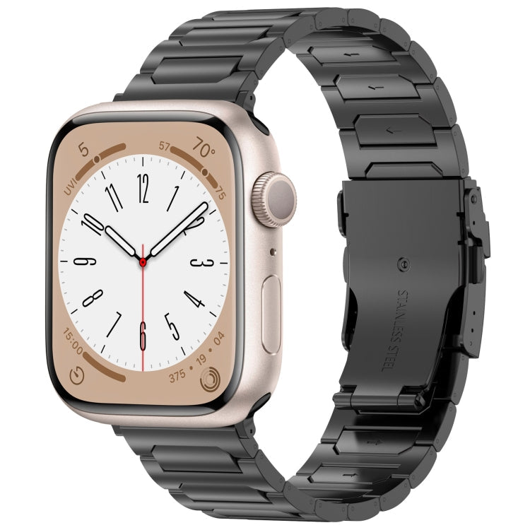 Lisslune | For Apple Watch SE 2023 40mm I-shaped titanium metal band (Black)
