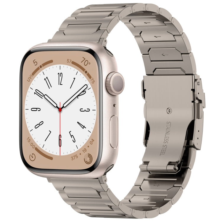 Lisslune | For Apple Watch SE 2023 40mm I-shaped titanium metal watch band (Titanium)