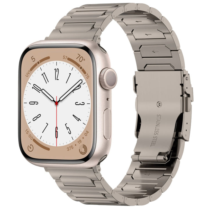 Lisslune | For Apple Watch SE 2023 40mm I-shaped titanium metal watch band (Titanium)