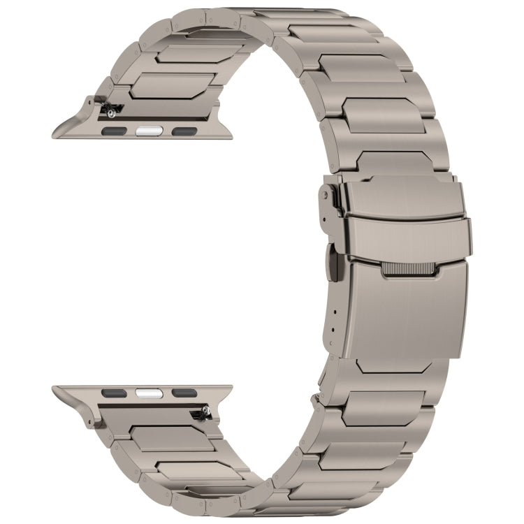 Lisslune | For Apple Watch Ultra 49mm I-shaped Titanium Metal Strap (Titanium)