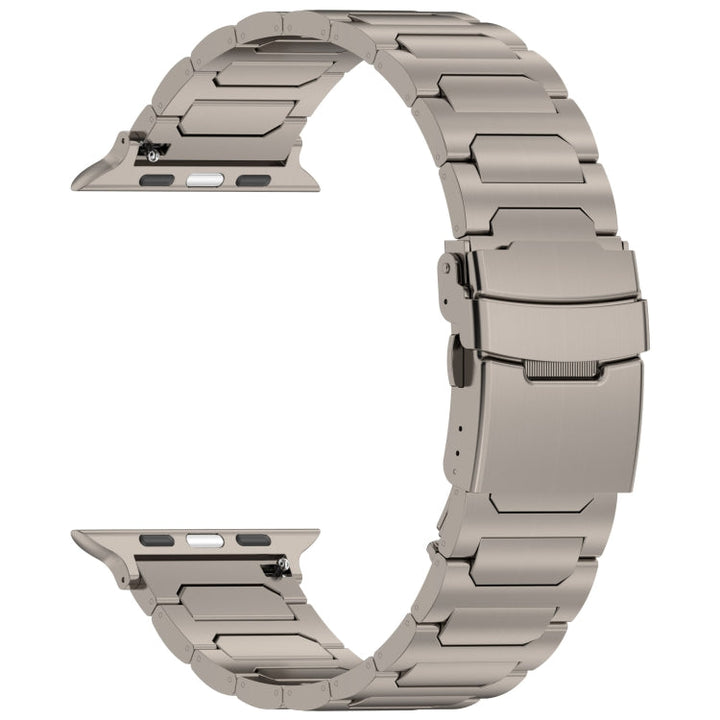 Lisslune | For Apple Watch Ultra 49mm I-shaped Titanium Metal Strap (Titanium)
