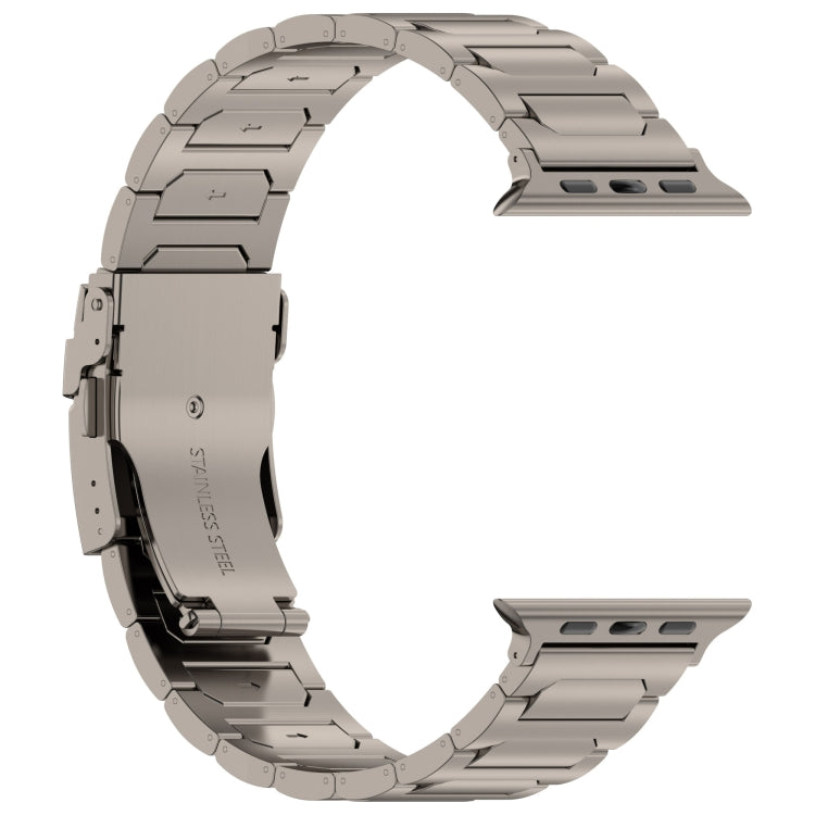 Lisslune | For Apple Watch Ultra 49mm I-shaped Titanium Metal Strap (Titanium)