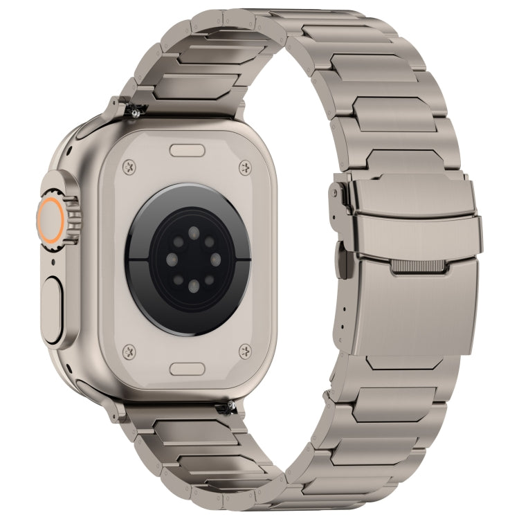 Lisslune | For Apple Watch Ultra 49mm I-shaped Titanium Metal Strap (Titanium)