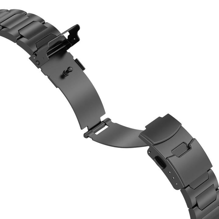 Lisslune | For Apple Watch Ultra 49mm I-shaped titanium metal watch band (Mirror Silver)