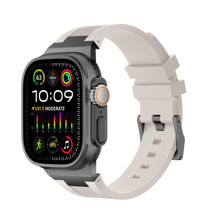 Lisslune | For Apple Watch Ultra 2 49mm Loners Liquid Silicone Watch Band (Black Stardust)