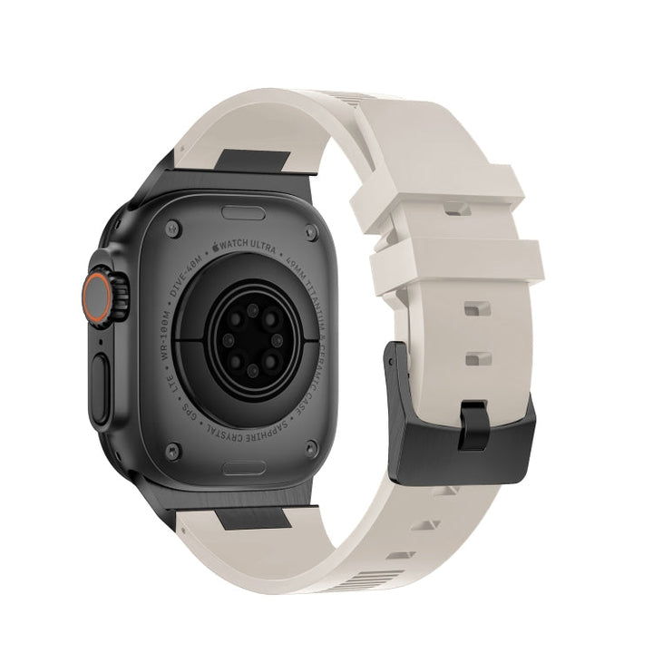 Lisslune | For Apple Watch Ultra 49mm Loners Liquid Silicone Watch Band (Black Star Dust)