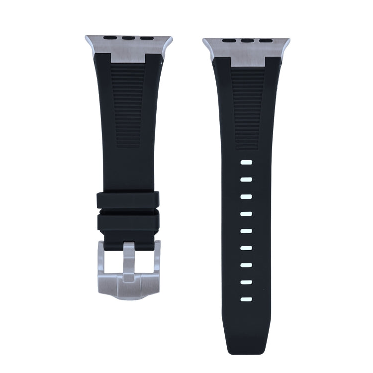 Lisslune | For Apple Watch Ultra 49mm Loners Liquid Silicone Watch Strap (Titanium Black)