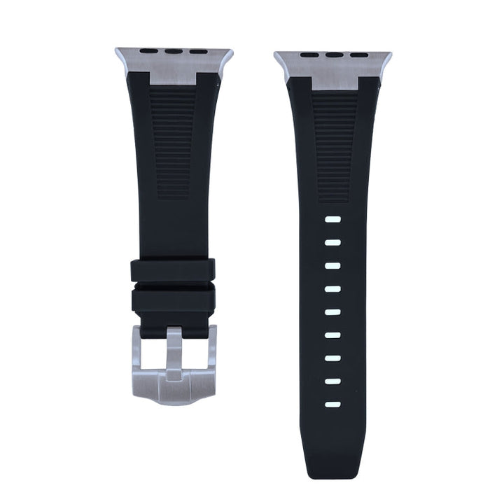 Lisslune | For Apple Watch Ultra 49mm Loners Liquid Silicone Watch Strap (Titanium Black)