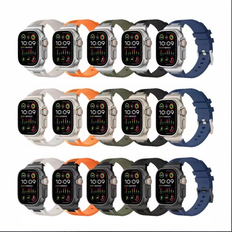 Lisslune | For Apple Watch Ultra 49mm Loners Liquid Silicone Watch Band (Black Star Dust)