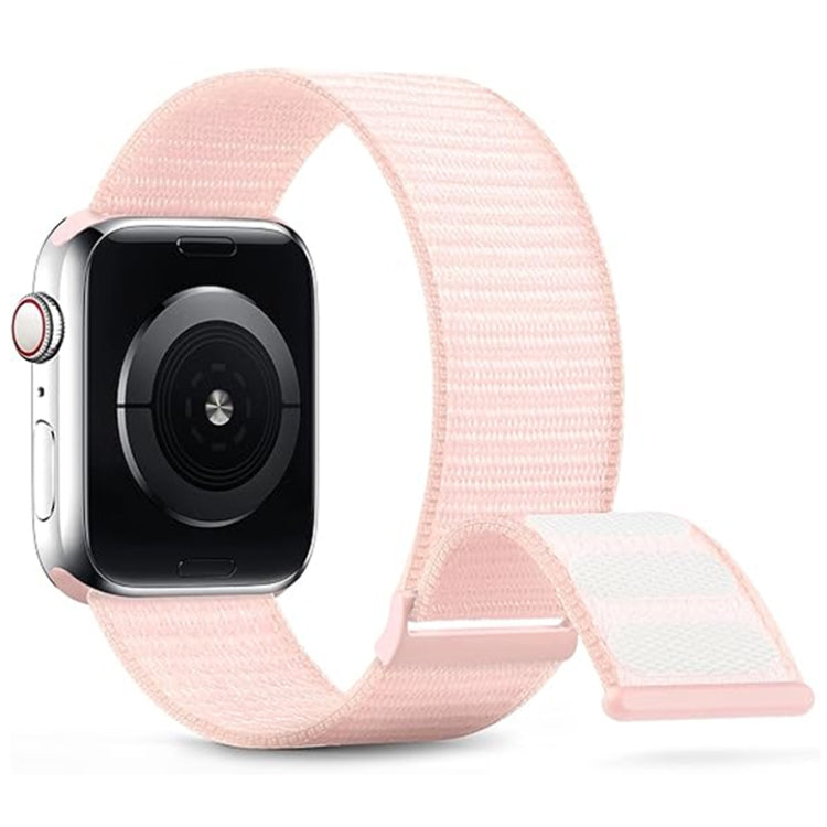Lisslune | For Apple Watch Series 2 42mm Dual Hook and Loop Nylon Watch Band (Pearl Powder)