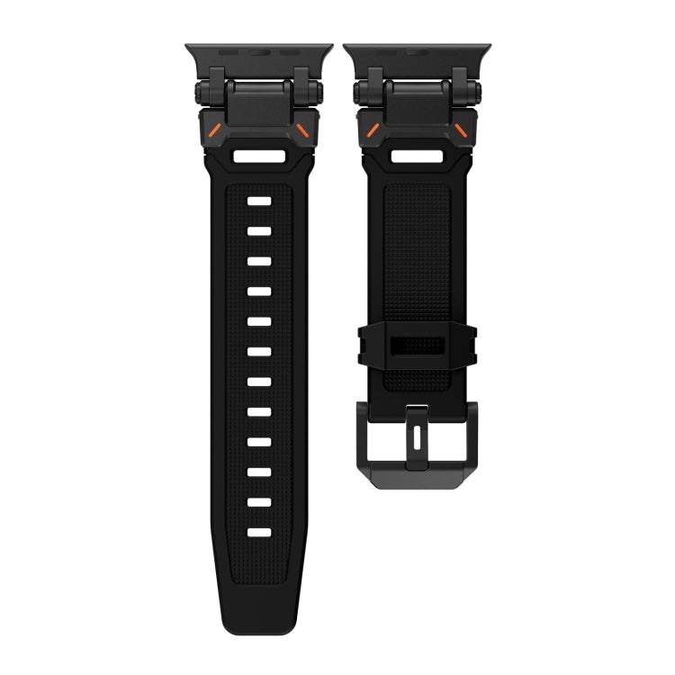 Lisslune | For Apple Watch SE 2023 44mm Explorer TPU Watch Strap (Black Black)