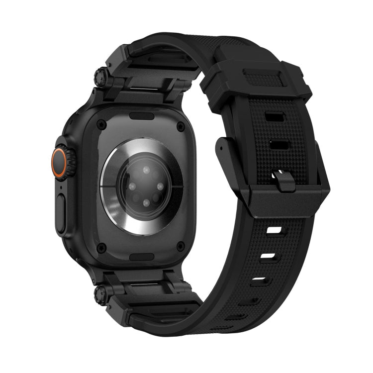 Lisslune | For Apple Watch SE 2023 44mm Explorer TPU Watch Strap (Black Black)