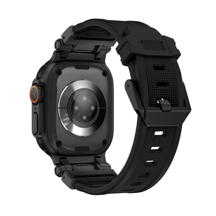 Lisslune | For Apple Watch SE 2023 44mm Explorer TPU Watch Strap (Black Black)