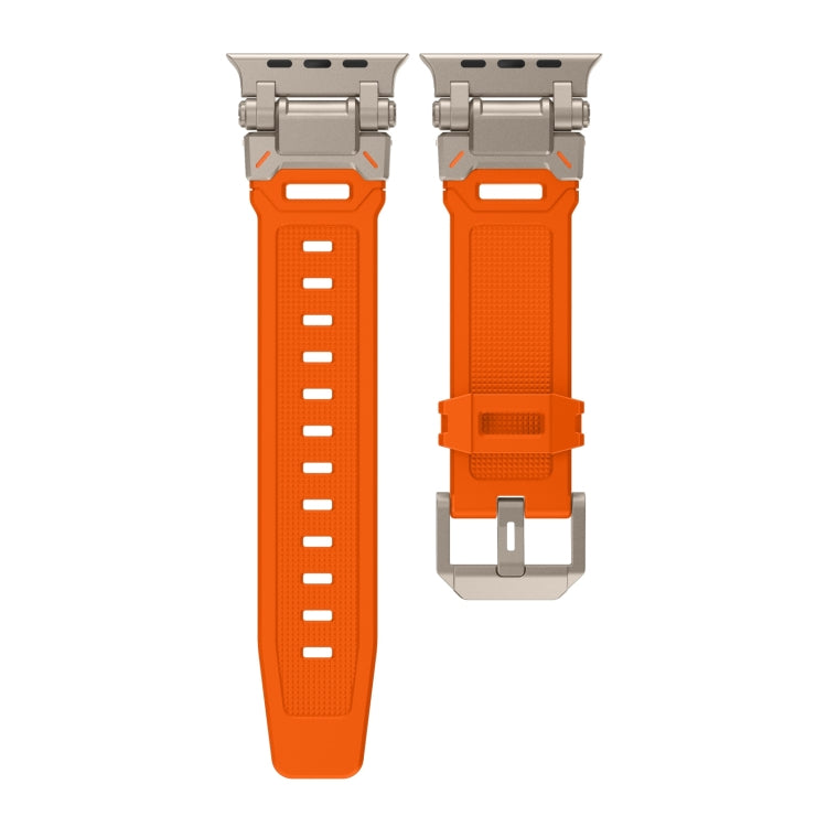 Lisslune | For Apple Watch SE 2023 44mm Explorer TPU Watch Band (Titanium Orange)
