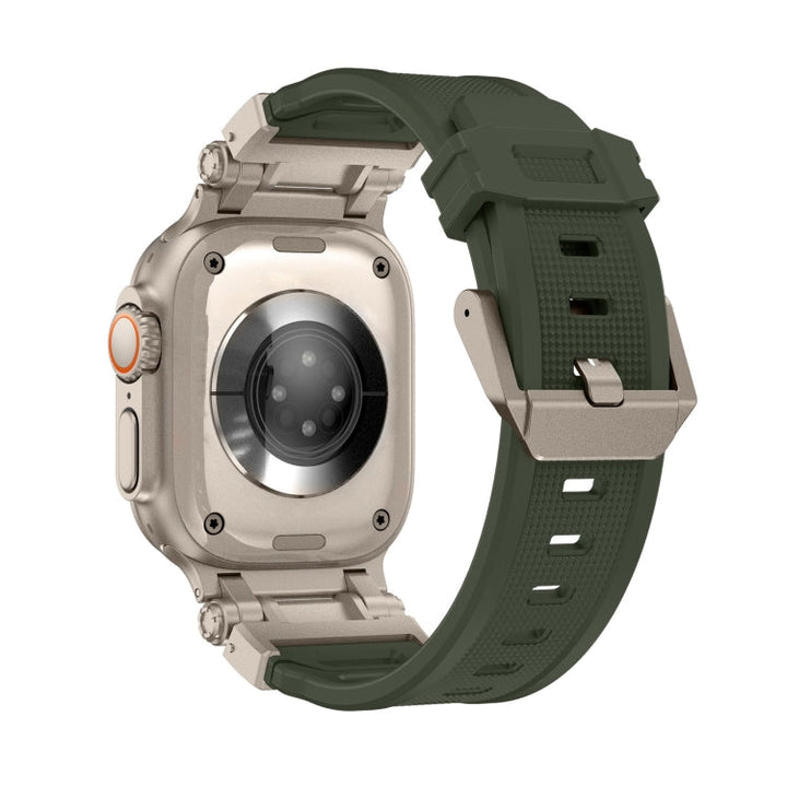 Lisslune | For Apple Watch SE 2023 44mm Explorer TPU Watch Band (Titanium Green)
