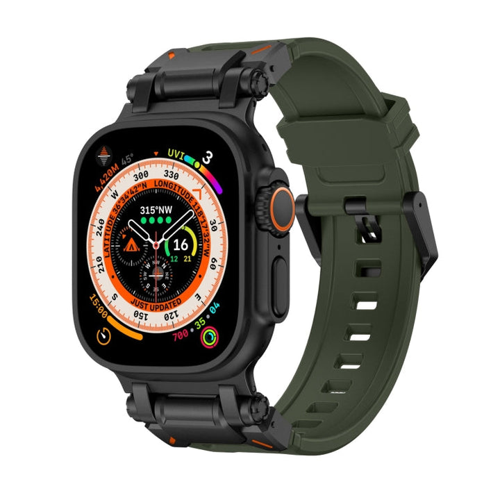 Lisslune | For Apple Watch Ultra 2 49mm Explorer TPU Watch Band (Black Green)