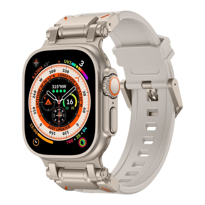 Lisslune | For Apple Watch Ultra 2 49mm Explorer TPU Watch Strap (Titanium Starlight)