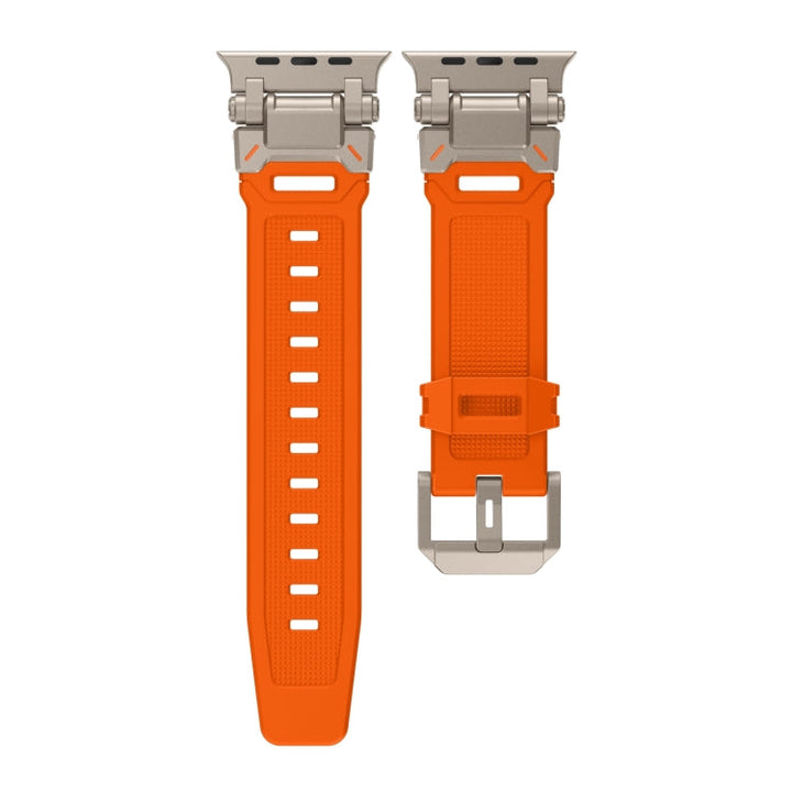 Lisslune | For Apple Watch Series 9 45mm Explorer TPU Watch Band (Titanium Orange)