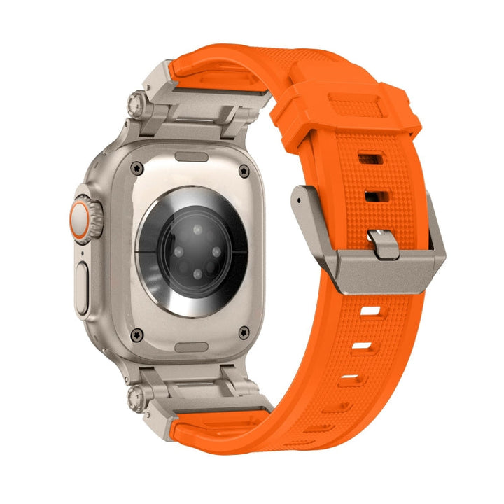 Lisslune | For Apple Watch Series 9 45mm Explorer TPU Watch Band (Titanium Orange)