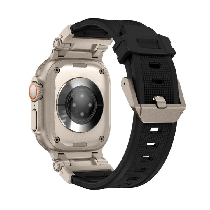 Lisslune | For Apple Watch Series 9 45mm Explorer TPU Watch Band (Titan Black)