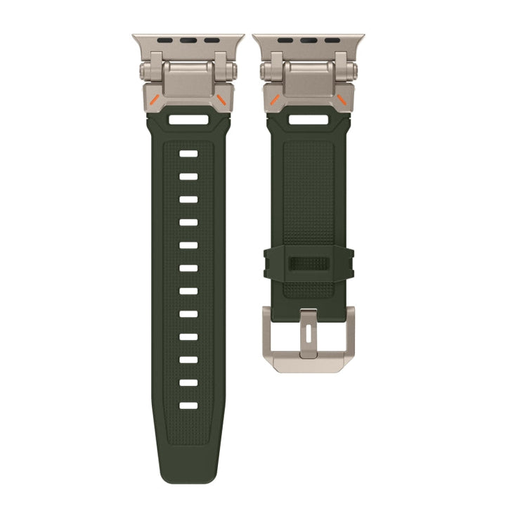 Lisslune | For Apple Watch Series 9 45mm Explorer TPU Watch Band (Titan Green)