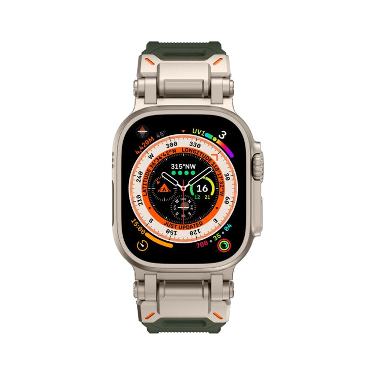 Lisslune | For Apple Watch Series 9 45mm Explorer TPU Watch Band (Titan Green)